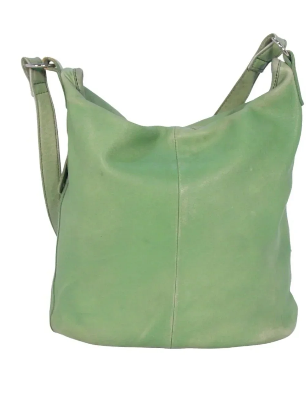 NORTHSTYLE Sheep Leather Soft Green Slouchy Shoulder Bag - Made in INDIA